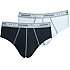 Ανδρικά Σλίπ SLOGGI MEN MIDI START 10050546-M013  2 PACK μαύρο γκρι