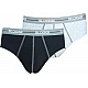 Ανδρικά Σλίπ SLOGGI MEN MIDI START 10050546-M013  2 PACK μαύρο γκρι