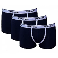 PRIMAL-B001-BOXER-UOMO -3 PACK Ανδρικό εσώρουχο μποξεράκι μαύρο
