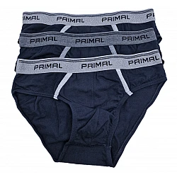 Ανδρικό Εσώρουχο slip Βαμβακερό PRIMAL-S001-SLIP-UOMO -3-PACK BLACK