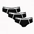 Ανδρικό Εσώρουχο slip Βαμβακερό PRIMAL-S001-SLIP-UOMO -3-PACK BLACK