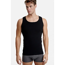 Ανδρική αμάνικη φανέλα 2Pack Walk W1950-2-02 Μαύρο 