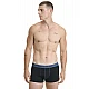Ανδρικό βαμβακερό εσώρουχο Boxer 2Pack εξωτερικό λάστιχο Walk W1756-202 ΜΑΥΡΟ-ΜΑΥΡΟ