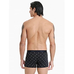 Ανδρικό εσώρουχο Bamboo Boxer Walk W1770-74 ΜΑΥΡΟ ΡΟΜΒΟΙ