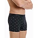 Ανδρικό εσώρουχο Bamboo Boxer Walk W1770-74 ΜΑΥΡΟ ΡΟΜΒΟΙ