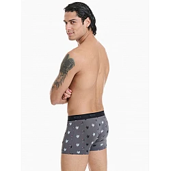 Ανδρικό εσώρουχο Bamboo Boxer Walk W1770-76 ΑΝΘΡΑΚΙ-ΓΚΡΙ