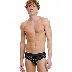 Ανδρικό Εσώρουχο Slip Bamboo Walk W1775-12 ΜΑΥΡΟ ΜΠΕΖ