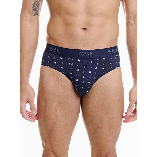 Ανδρικό εσώρουχο Bamboo Slip Walk W1775-23 ΜΠΛΕ BOOLING