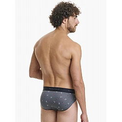 Ανδρικό Εσώρουχο Slip Σχέδιο Boxing Bamboo Walk W1775-21 ΓΚΡΙ