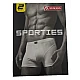 Ανδρικό Εσώρουχο Βαμβακερό Boxer 2 Τεμάχια MINERVA SPORTIES 90-29303-161 Μπλε-Κυπαρισσί