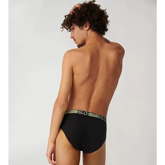 Ανδρικά Σλίπ 2Pack Sloggi Men GO ABC Natural H Midi C2P 10218498-0004 BLACK/BLACK