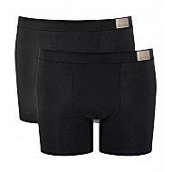 Ανδρικό Εσώρουχο Boxer SHORT Βαμβακερό 2 PACK Εσωτερικό Λάστιχο SLOGGI GO NATURAL 10214622-0004 ΜΑΥΡΟ