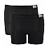 Ανδρικό Εσώρουχο Boxer SHORT Βαμβακερό 2 PACK Εσωτερικό Λάστιχο SLOGGI GO NATURAL 10214622-0004 ΜΑΥΡΟ