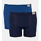 Ανδρικό Εσώρουχο Boxer SHORT Βαμβακερό 2 PACK Εσωτερικό Λάστιχο SLOGGI GO NATURAL 10214622-M008 ΜΠΛΕ ΑΝΟΙΚΤΟ/ΜΠΛΕ ΣΚΟΥΡΟ