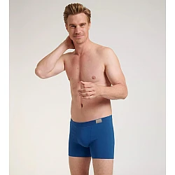 Ανδρικό Εσώρουχο Boxer SHORT Βαμβακερό 2 PACK Εσωτερικό Λάστιχο SLOGGI GO NATURAL 10214622-M008 ΜΠΛΕ ΑΝΟΙΚΤΟ/ΜΠΛΕ ΣΚΟΥΡΟ