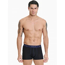 Ανδρικό Εσώρουχο Boxer Bamboo Εξωτερικό Λάστιχο 2Pack Walk W1776-0202 ΜΑΥΡΟ ΑΝΘΡΑΚΙ-ΜΑΥΡΟ ΜΠΛΕ