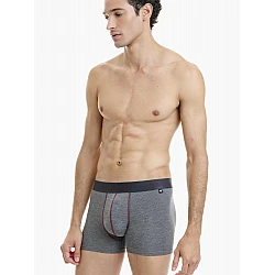 Ανδρικό Εσώρουχο Boxer Bamboo Εξωτερικό Λάστιχο 2Pack Walk W1776-0927 ΓΚΡΙ-ΜΠΟΡΝΤΟ