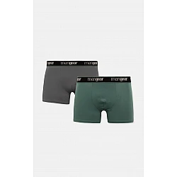 Ανδρικό Εσώρουχο Boxer βαμβακερό 2Pack Μονόχρωμο Mengear Minerva 96-29465-244-DARK GREY-KHAKI