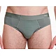 Ανδρικό εσώρουχο Bamboo Αόρατο Seamless Slip WALK W1772-24 ΧΑΚΙ ΣΚΟΥΡΟ 