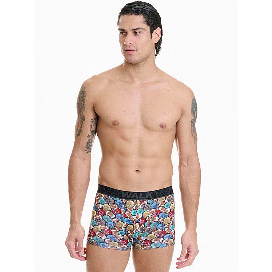 Ανδρικό βαμβακερό εσώρουχο με σχέδιο Boxer Walk W1754-11 MULTICOLOUR