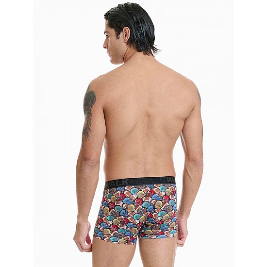 Ανδρικό βαμβακερό εσώρουχο με σχέδιο Boxer Walk W1754-11 MULTICOLOUR