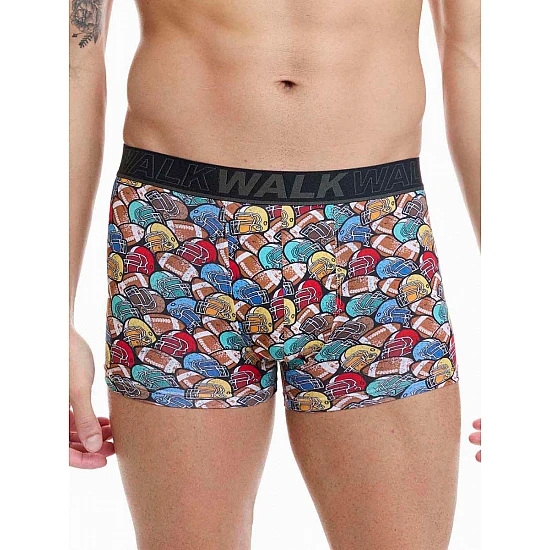 Ανδρικό βαμβακερό εσώρουχο με σχέδιο Boxer Walk W1754-11 MULTICOLOUR