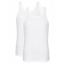 Ανδρική Φανέλα Τιράντα 2PACK- Διπλό Πακέτο Sloggi GO ABC 2.0 H Tank Top 10217768-0003 ΛΕΥΚΟ