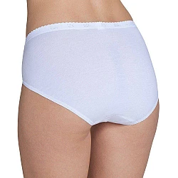 Γυναικεία slip Βαμβακερό Δαντέλα Sloggi Chic Midi 10005199-0003 ΛΕΥΚΟ
