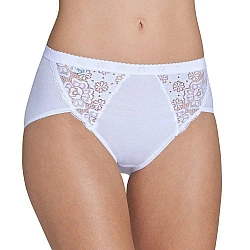 Γυναικεία slip Βαμβακερό Δαντέλα Sloggi Chic Midi 10005199-0003 ΛΕΥΚΟ