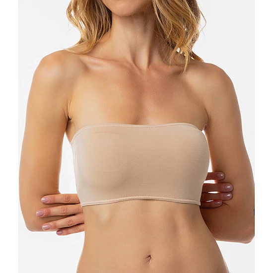 Γυναικείο μπουστάκι strapless Minerva 90-92627-03 Μπεζ