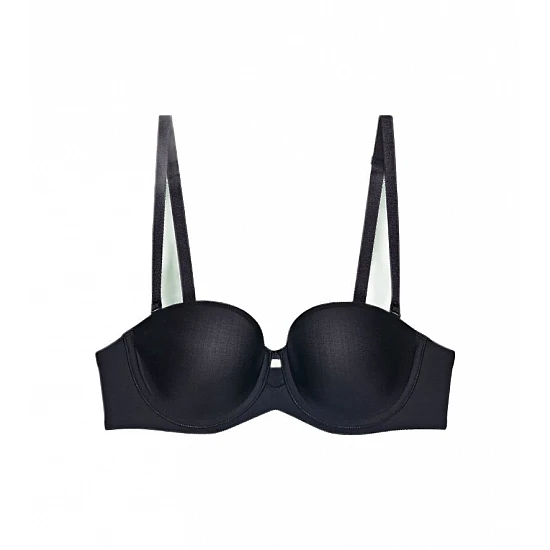 Σουτιέν Strapless Μπανέλα TRIUMPH Pure Micro WDP 10217872 0004 D CUP ΜΑΥΡΟ