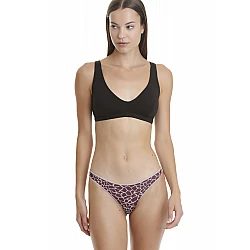 Γυναικείο Εσώρουχο 2Pack Bamboo THONG WALK W2013-62 ΜΩΒ ΕΜΠΡΙΜΕ