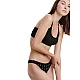 Γυναικείο εσώρουχο 2Pack Bamboo Brazilian WALK W2011-66 Μαύρο-Μπεζ