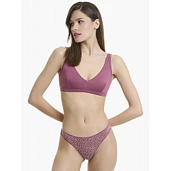 Γυναικείο Εσώρουχο Slip Rio Bamboo 2 PACK WALK W2018-35 ΜΑΥΡΟ-ΚΑΦΕ