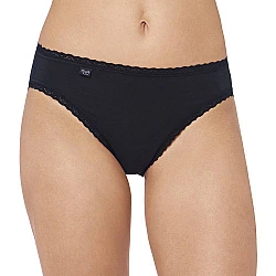 Γυναικείο Εσώρουχο Βαμβακερό Tai 3PACK Sloggi 24/7 Cotton Lace 10167199-0004 ΜΑΥΡΟ