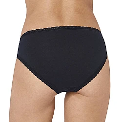 Γυναικείο Εσώρουχο Βαμβακερό Tai 3PACK Sloggi 24/7 Cotton Lace 10167199-0004 ΜΑΥΡΟ