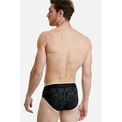 Ανδρικό εσώρουχο Bamboo Slip Walk W1775-6 Μαύρο