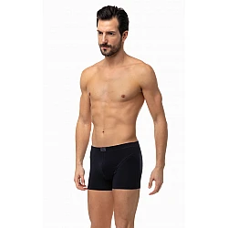 Ανδρικό Εσώρουχο Βαμβακερό Boxer MINERVA SPORTIES 2 Τεμάχια 29303 Μαύρο