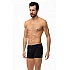 Ανδρικό Εσώρουχο Βαμβακερό Boxer MINERVA SPORTIES 2 Τεμάχια 29303 Μαύρο