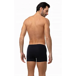 Ανδρικό Εσώρουχο Βαμβακερό Boxer MINERVA SPORTIES 2 Τεμάχια 29303 Μαύρο