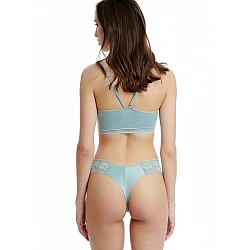 Γυναικείο εσώρουχο δαντέλα microfiber string Lace Thong WALK W2019-60 ΒΕΡΑΜΑΝ