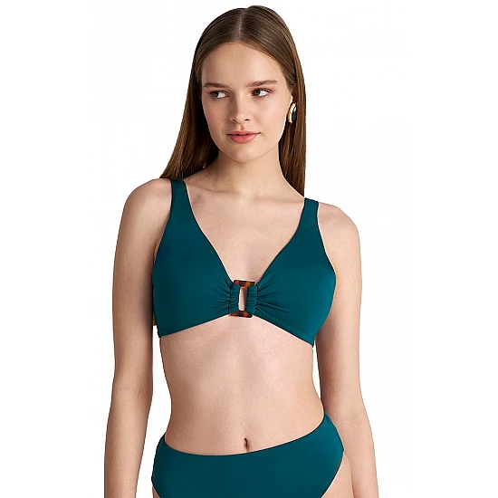 Γυναικείο μαγιό τρίγωνο Μεγάλο Στήθος Bikini Top Blu4u 24366092D-21 D Cup ΠΕΤΡΟΛ