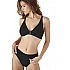Γυναικείο μαγιό τρίγωνο Μεγάλο Στήθος Bikini Top Blu4u 25366092D-02 D Cup ΜΑΥΡΟ