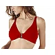 Γυναικείο μαγιό τρίγωνο Μεγάλο Στήθος Bikini Top Blu4u 26366092D-07 Κόκκινο D Cup