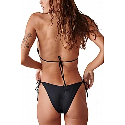 Γυναικείο μαγιό ρυθμιζόμενο τρίγωνο Bikini Top FASHION SOLIDS Blu4u 26366089-02 ΜΑΥΡΟ