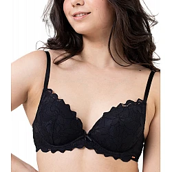 Σουτιέν Μπανέλα Ενίσχυση Push up Dorina DESIRE Plunge D001069LA061-BK0001 B Cup