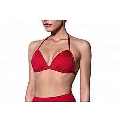 Γυναικείο μαγιό Μονόχρωμο Τριγωνάκι Bikini top push up Bluepoint 26066089-07 B Cup Κόκκινο