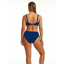 Γυναικείο μαγιό ψηλόμεσο bikini bottom με σούρα Bluepoint 26065096-04 ΜΠΛΕ ΣΚΟΥΡΟ