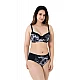 Γυναικείο Μαγιό Bikini Top μπανέλα Μικρή ενίσχυση ECO FIBRES DORINA BAKO D000541MI010-WH0010 E-F Cup Μαύρο-Λευκό