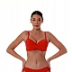 Γυναικείο Μαγιό Bikini Top Bluepoint 26066098D-07 D Cup Κόκκινο